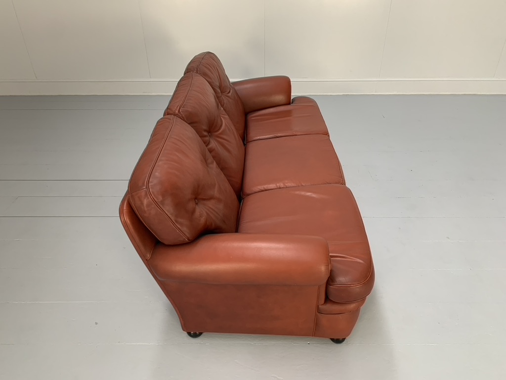 Poltrona Frau "Dream" 3-Seat Sofa - In Oxblood "Heritage" Leather - Image 8