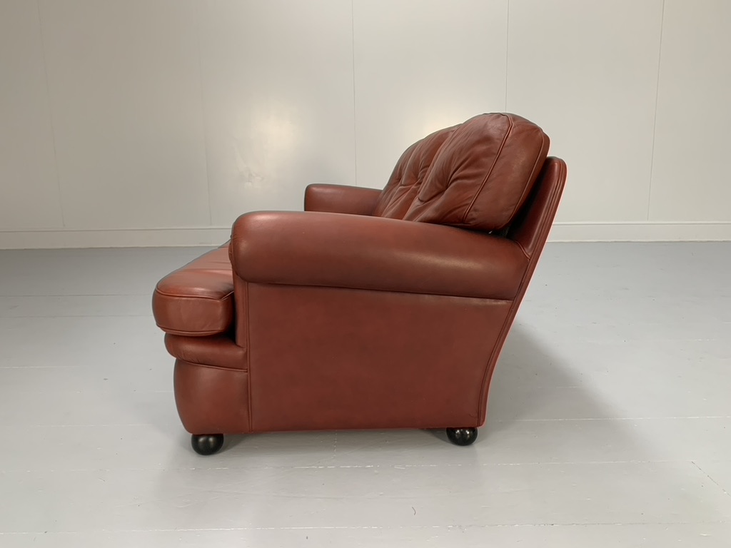 Poltrona Frau "Dream" 3-Seat Sofa - In Oxblood "Heritage" Leather - Image 5