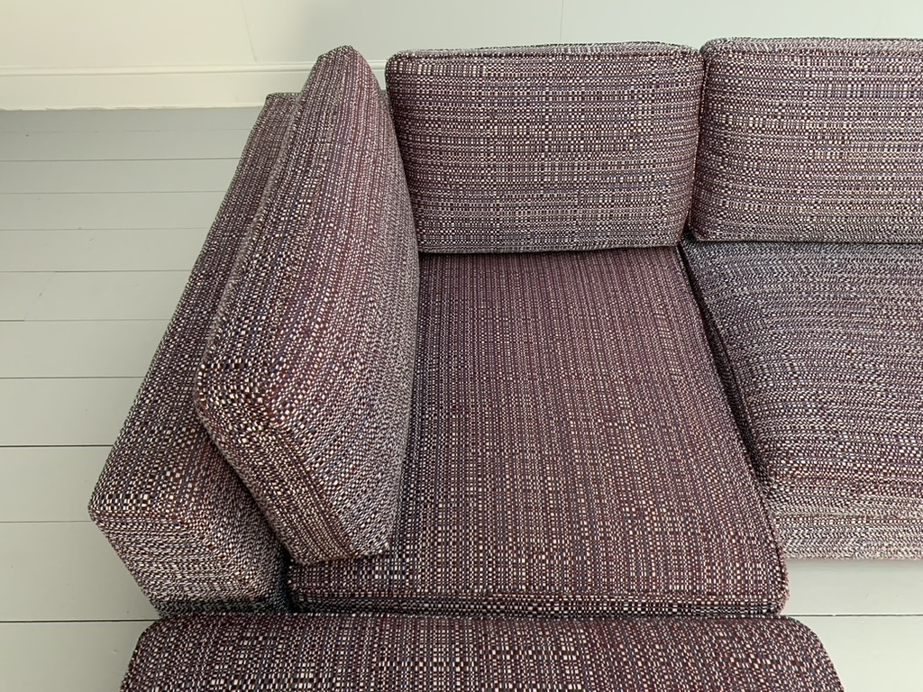 Minotti "Freeman" 4-Seat L-Shape Sofa - In Dedar Tweed Fabric - Image 7