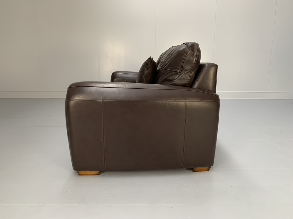 Duresta "Spitfire" 2.5-Seat Sofa - In Dark Brown "Mustang" Leather - Image 5