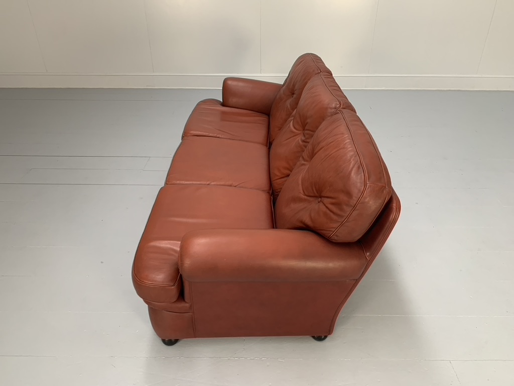 Poltrona Frau "Dream" 3-Seat Sofa - In Oxblood "Heritage" Leather - Image 9