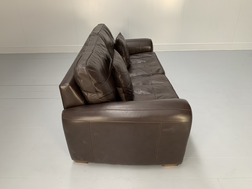 Duresta "Spitfire" 2.5-Seat Sofa - In Dark Brown "Mustang" Leather - Image 8