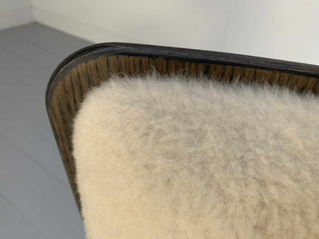 B&B Italia "Almora" Lounge Armchair & Footrest - In Merino & Grey Leather - Image 15