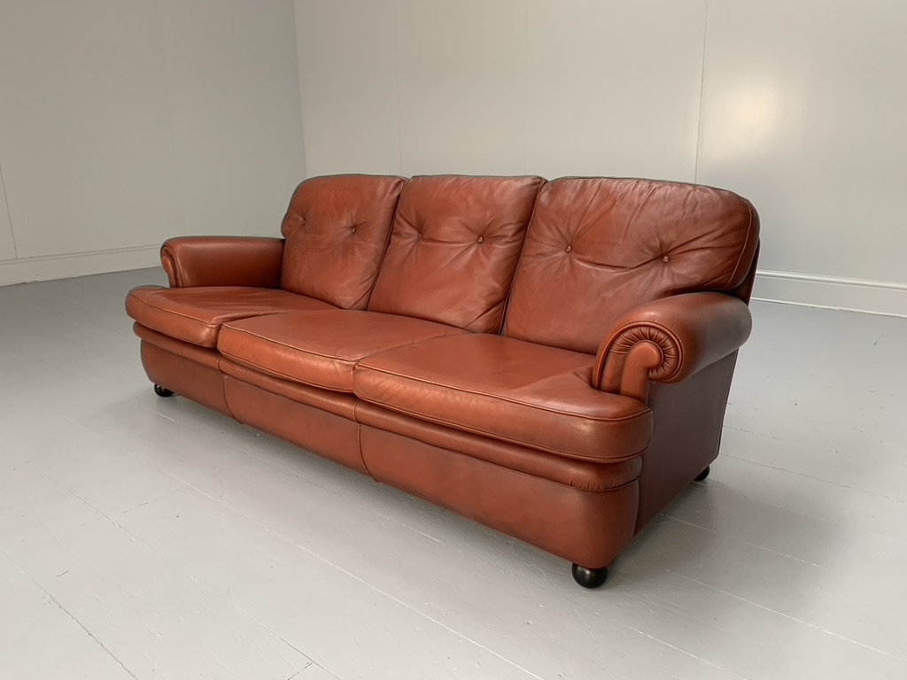 Poltrona Frau "Dream" 3-Seat Sofa - In Oxblood "Heritage" Leather - Image 6