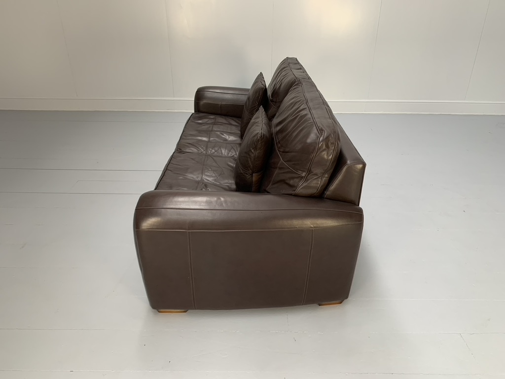Duresta "Spitfire" 2.5-Seat Sofa - In Dark Brown "Mustang" Leather - Image 9