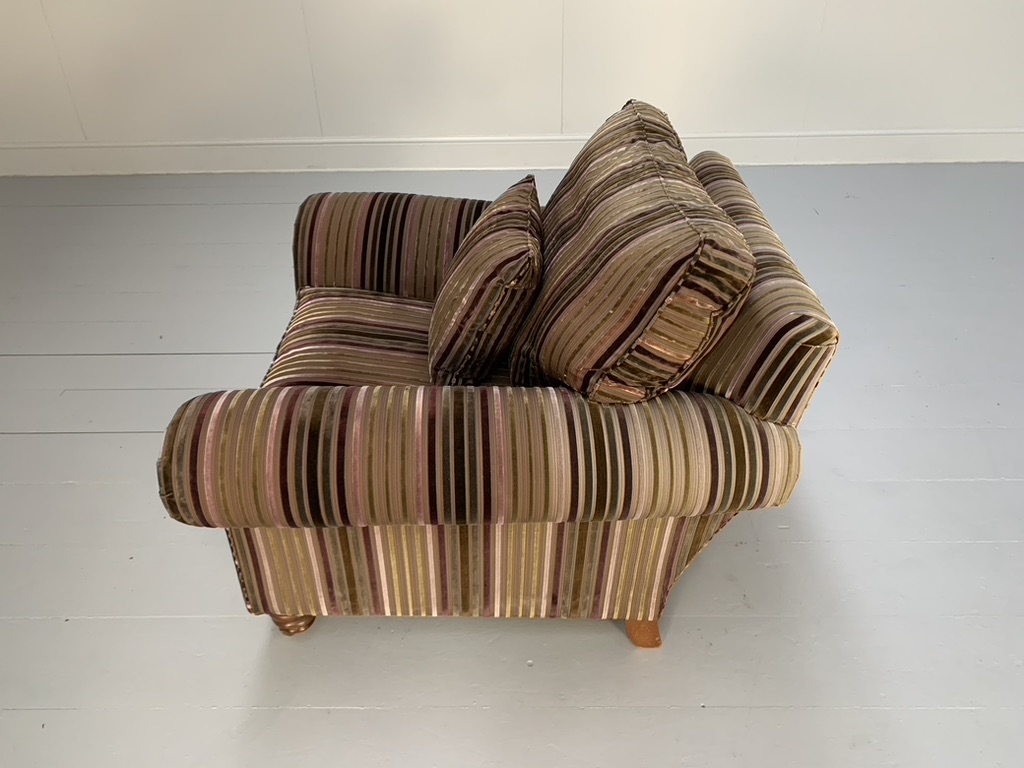 Pair of Duresta "Watson" Armchairs - In Velvet Stripe Fabric - Image 19