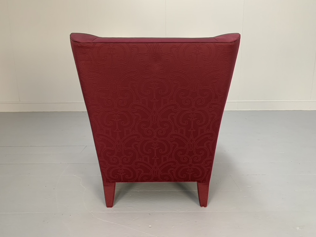 Fendi Casa Armchair - In Red Embroidered Fabric - Image 3
