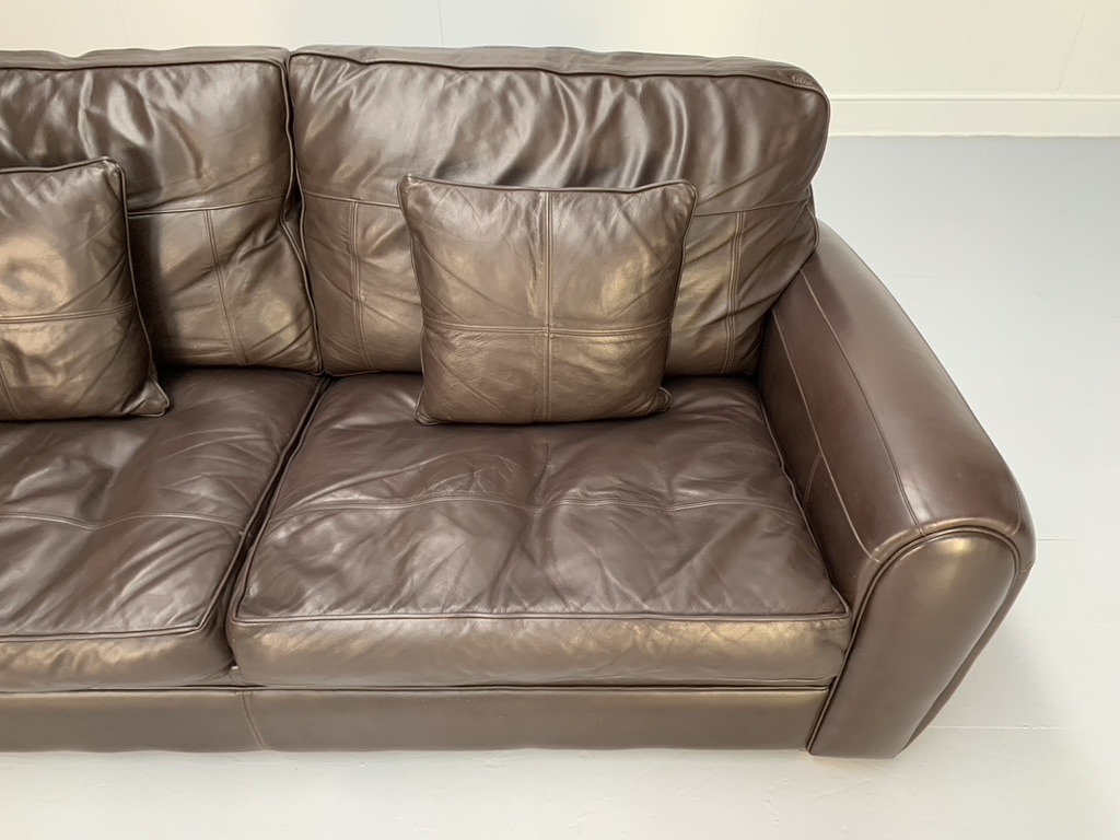 Duresta "Spitfire" 2.5-Seat Sofa - In Dark Brown "Mustang" Leather - Image 11