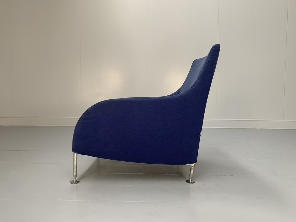 B&B Italia "Florence" Armchair - In Mid Blue Fabric - Image 6