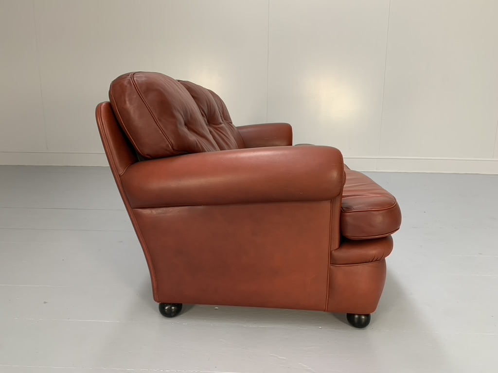 Poltrona Frau "Dream" 3-Seat Sofa - In Oxblood "Heritage" Leather - Image 4