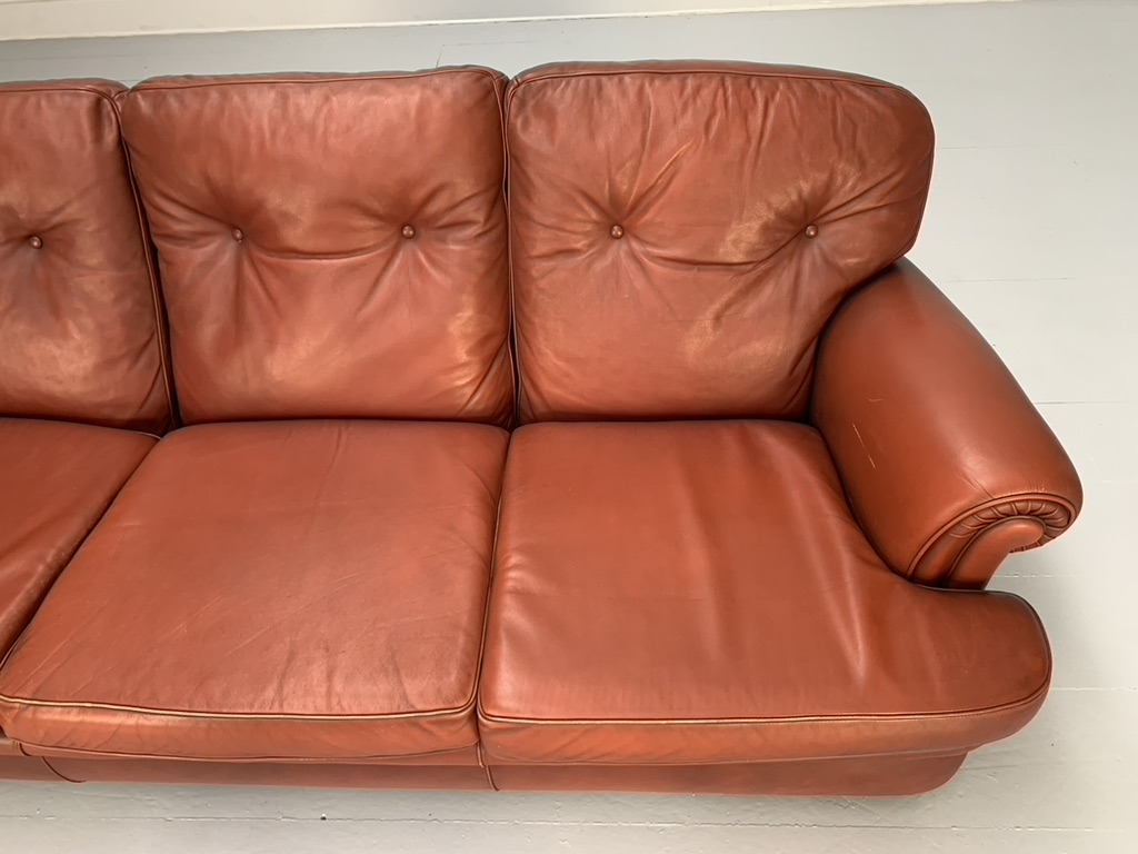 Poltrona Frau "Dream" 3-Seat Sofa - In Oxblood "Heritage" Leather - Image 11