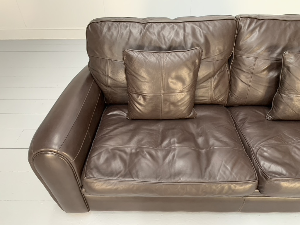 Duresta "Spitfire" 2.5-Seat Sofa - In Dark Brown "Mustang" Leather - Image 10