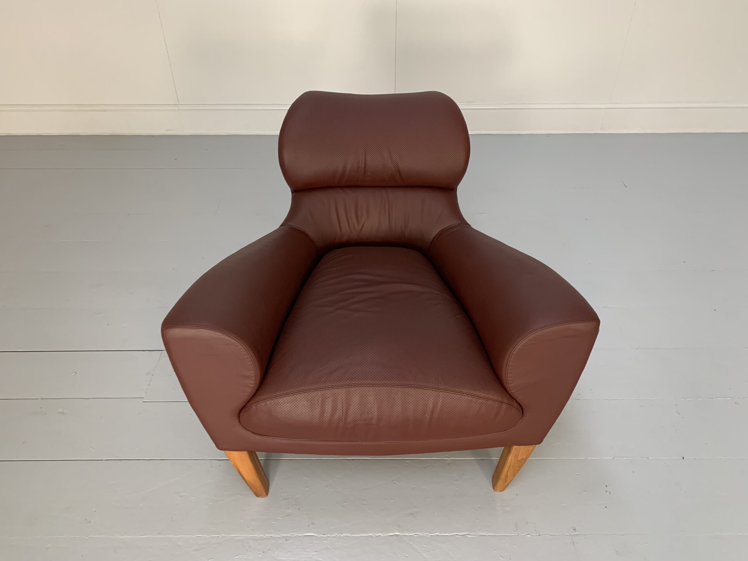 Linley "Aston" Armchair - In Oxblood Leather