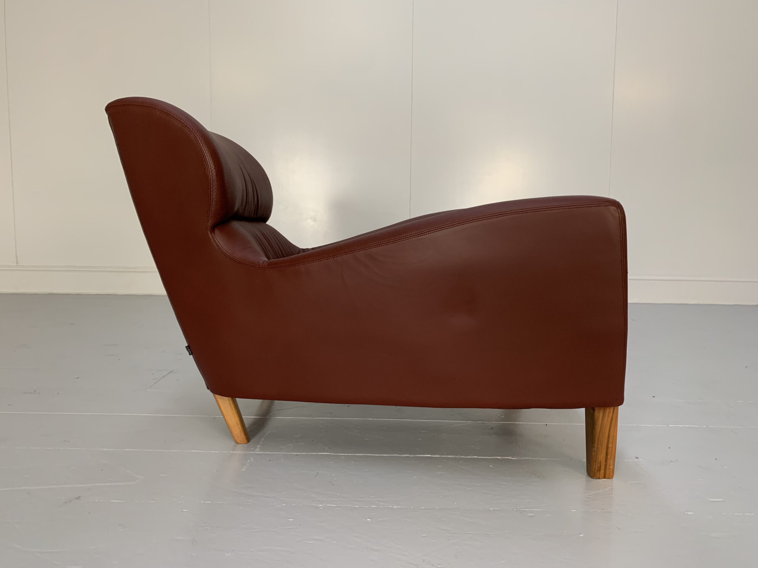 Linley "Aston" Armchair - In Oxblood Leather - Image 5