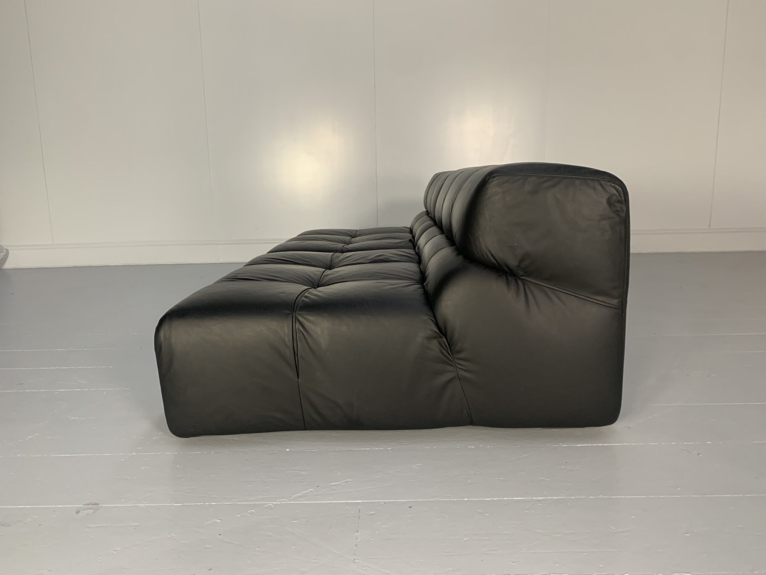 B&B Italia "Tufty Time" Sofa - In Black Leather - Image 5