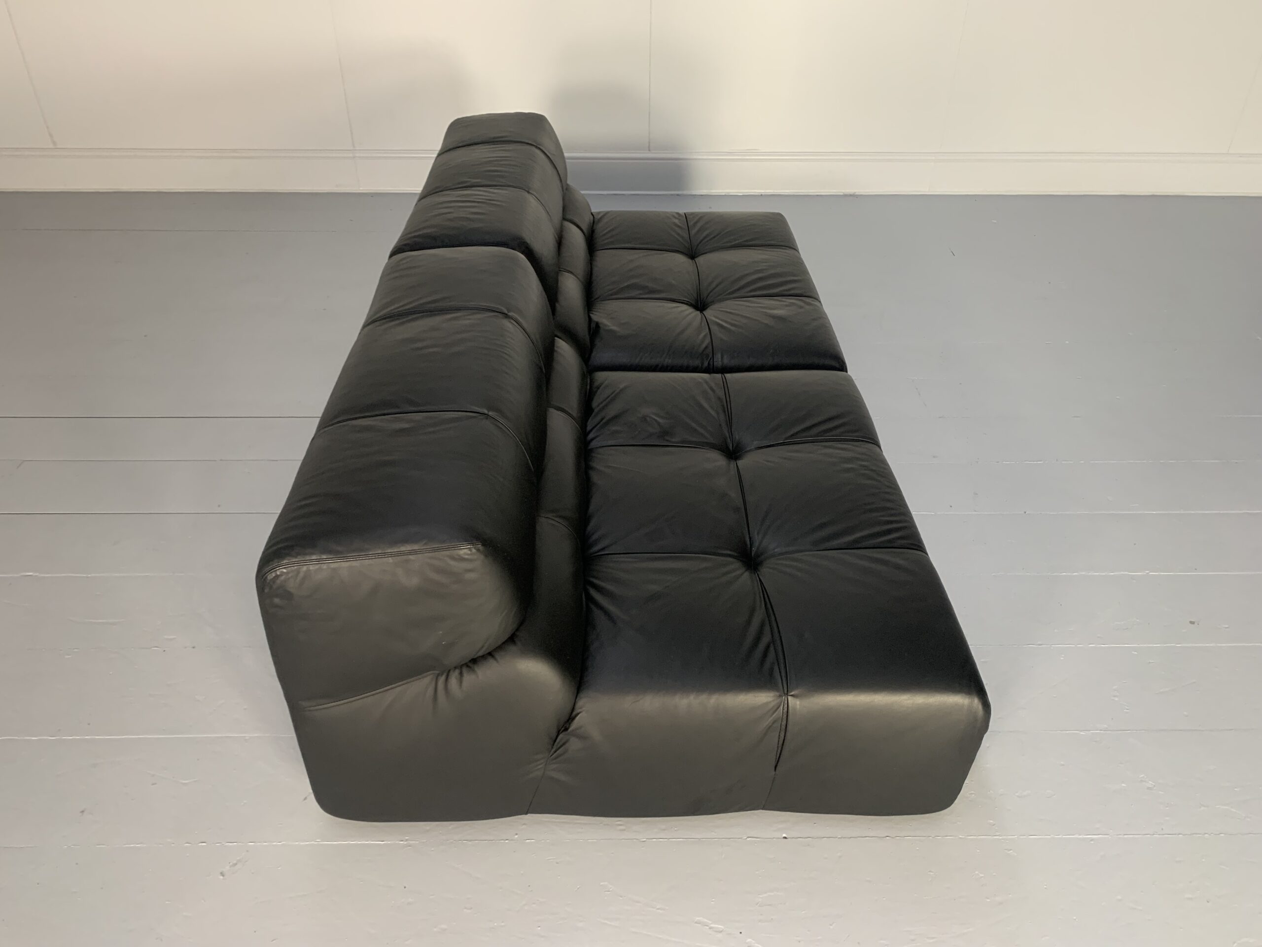B&B Italia "Tufty Time" Sofa - In Black Leather - Image 8