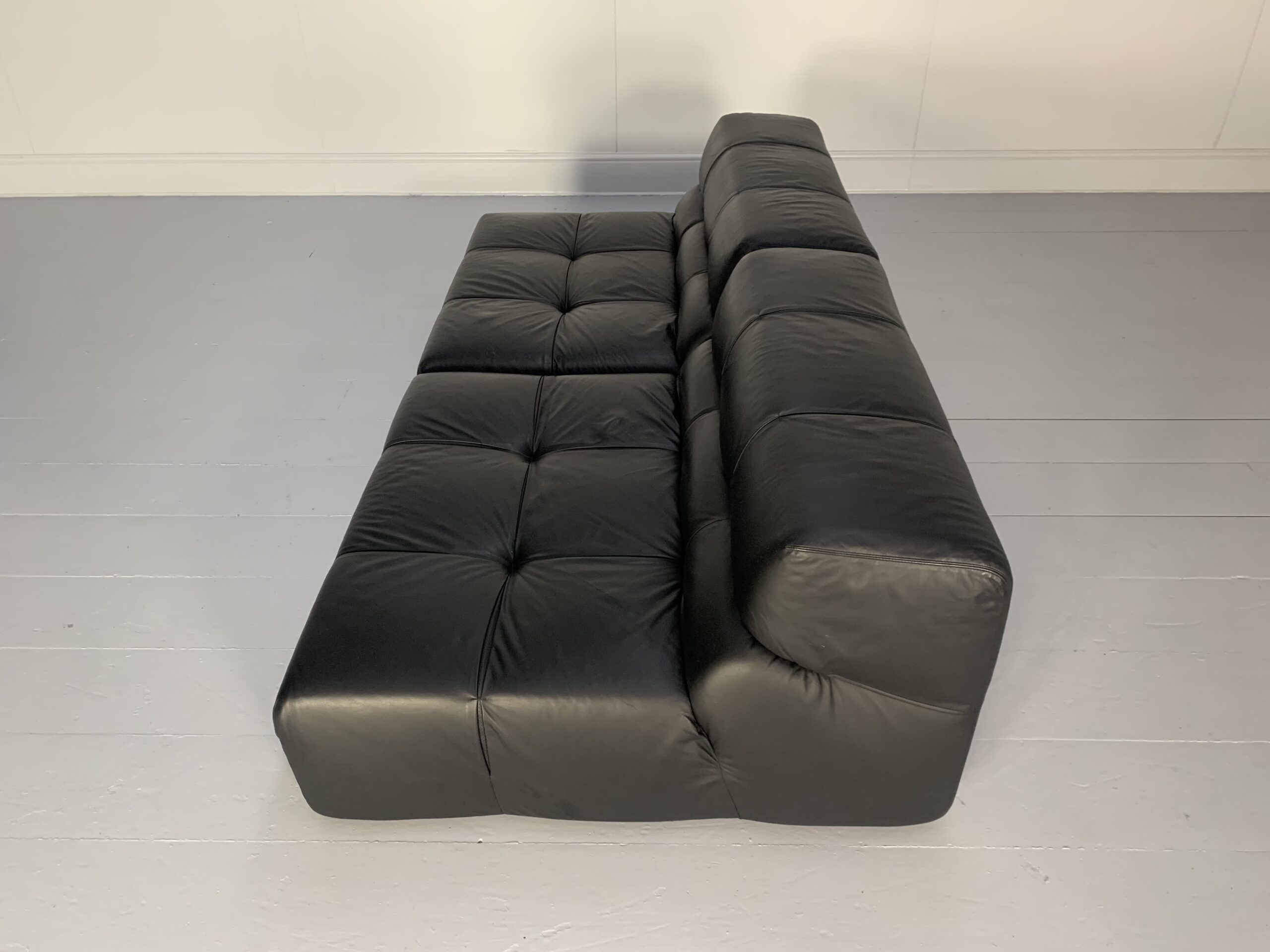 B&B Italia "Tufty Time" Sofa - In Black Leather - Image 9