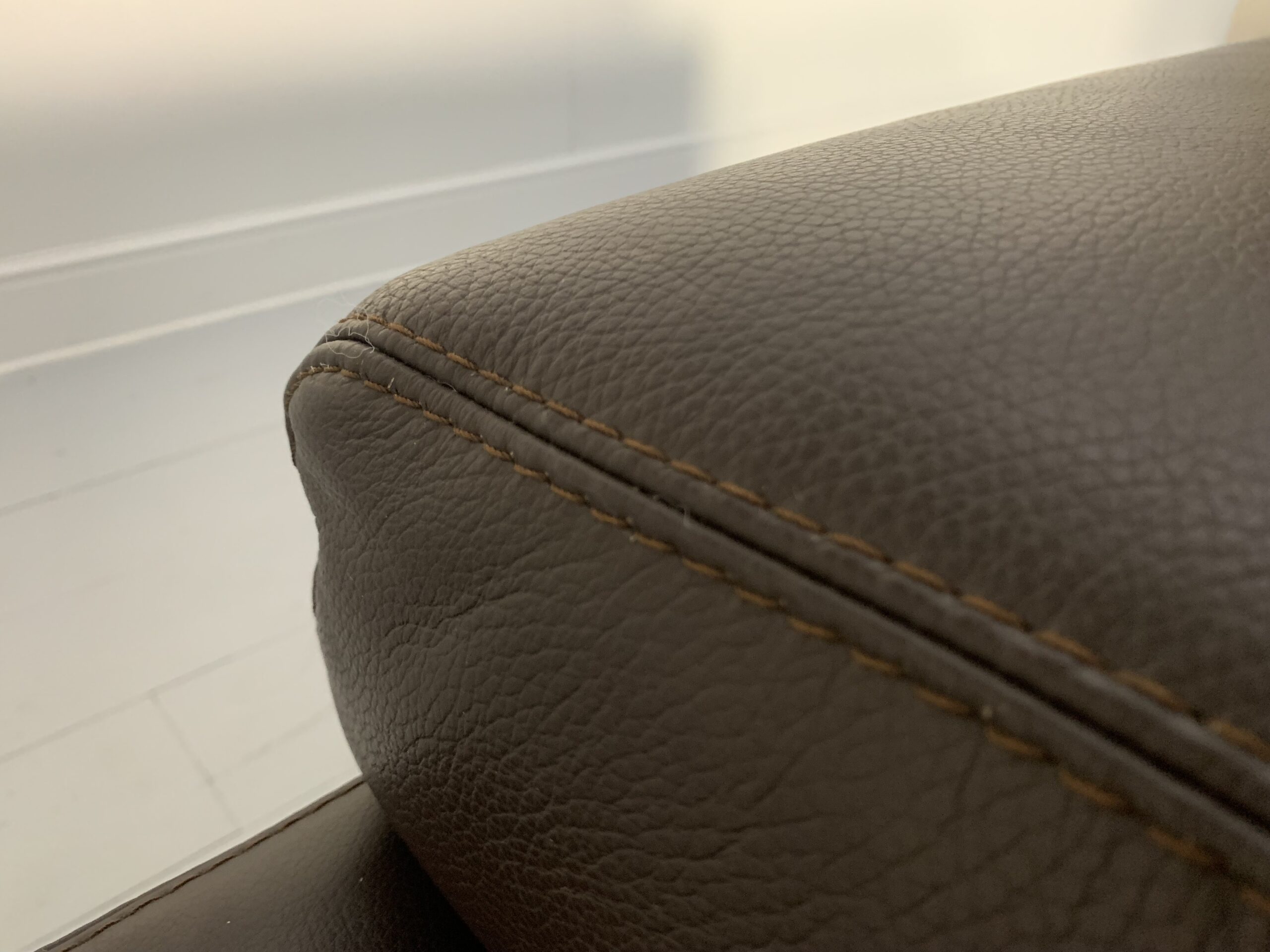 Roche Bobois 3-Seat Sofa - In Dark Brown Leather - Image 15