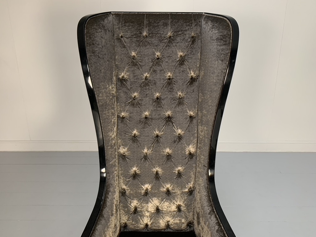 Christopher Guy "Majestic" Armchair - In Grey Velvet - Image 8