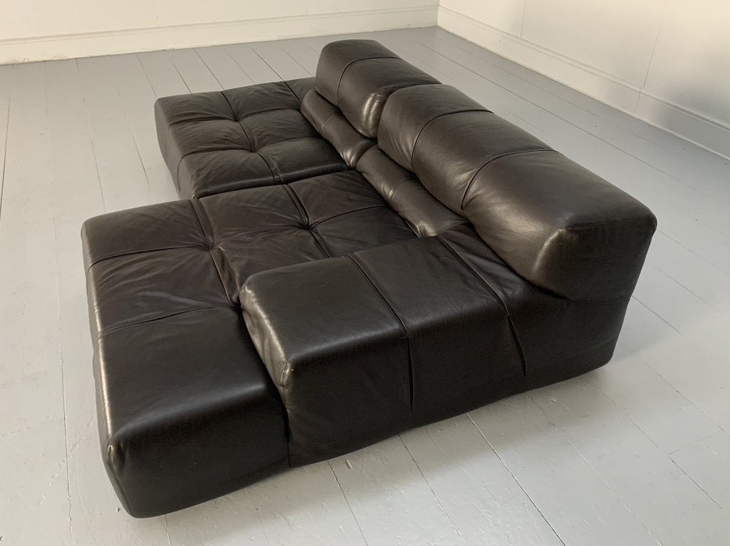 B&B Italia "Tufty Time" L-Shape Sofa - In Brown Leather - Image 7