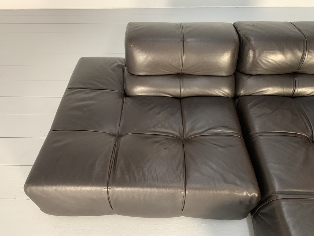B&B Italia "Tufty Time" L-Shape Sofa - In Brown Leather - Image 8