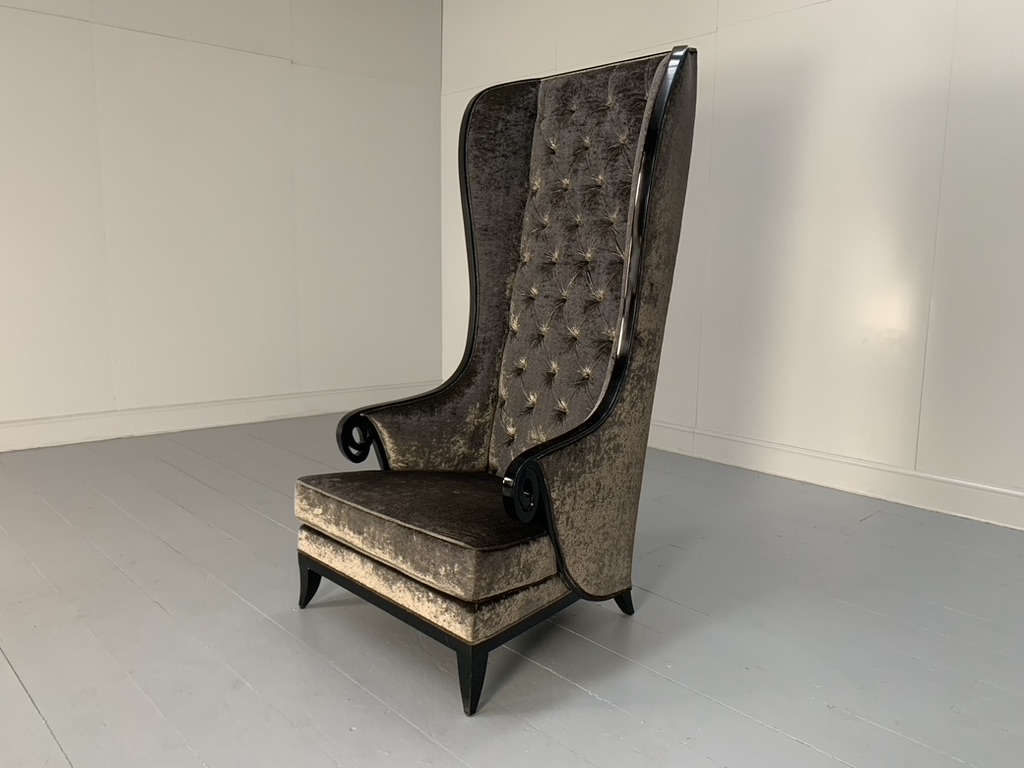 Christopher Guy "Majestic" Armchair - In Grey Velvet - Image 6