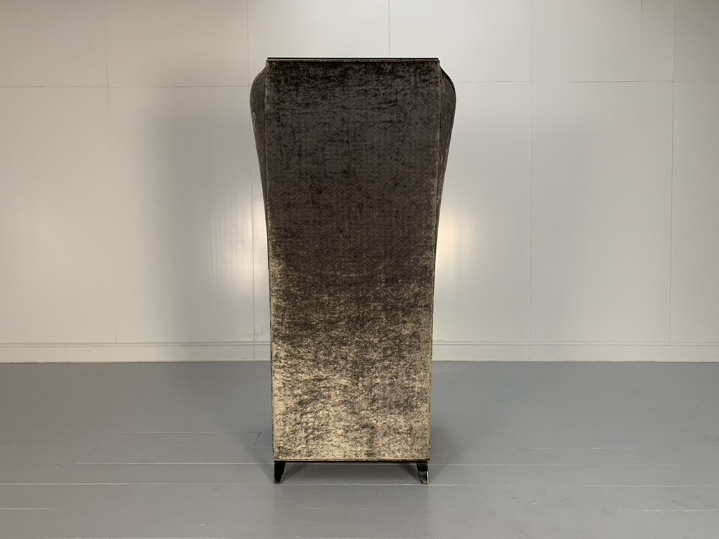Christopher Guy "Majestic" Armchair - In Grey Velvet - Image 3