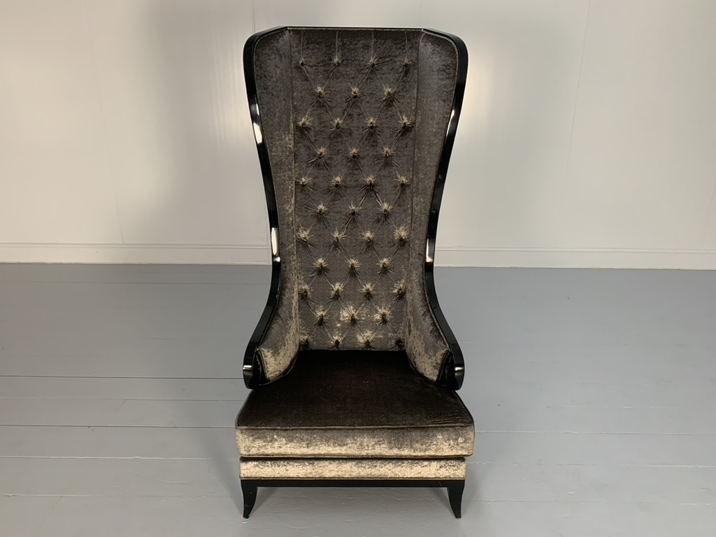 Christopher Guy "Majestic" Armchair - In Grey Velvet - Image 7