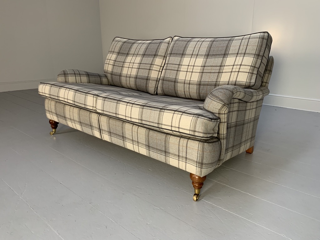 Duresta "Lansdowne" Sofa & Armchair - In Wool Tartan Plaid - Image 6