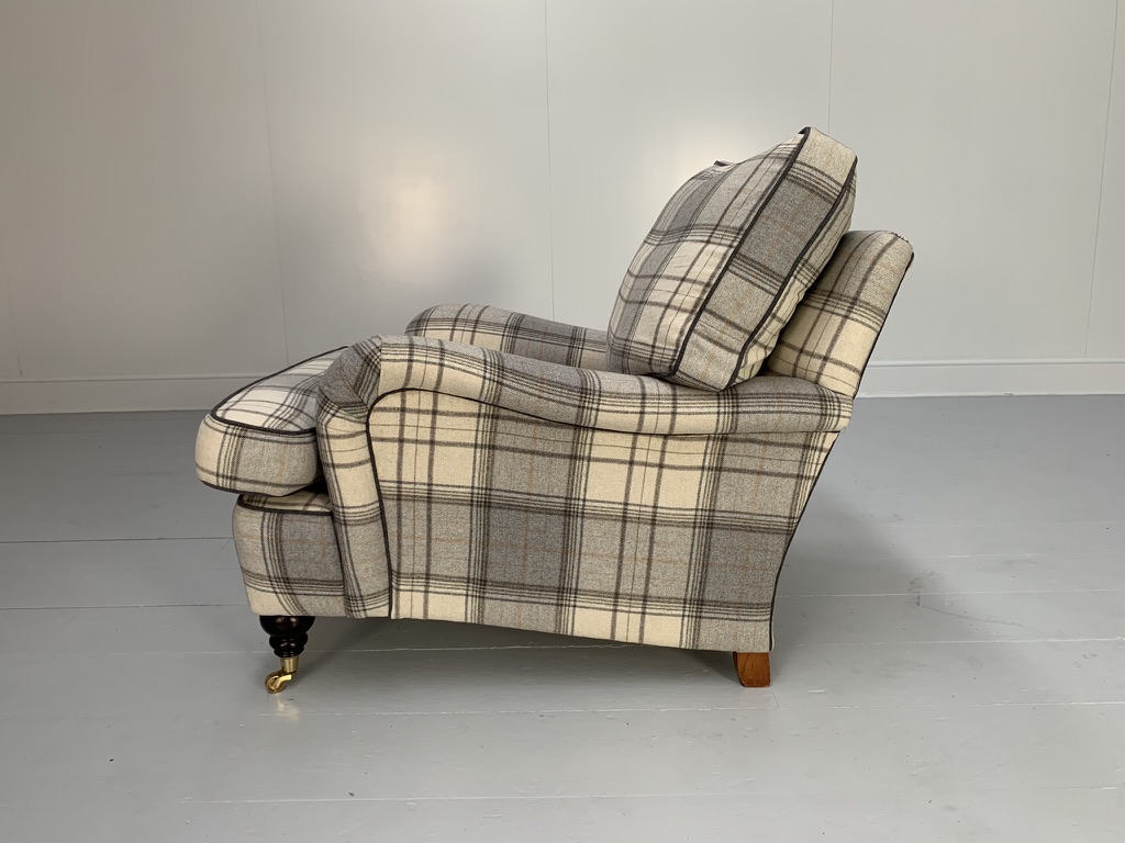 Duresta "Lansdowne" Sofa & Armchair - In Wool Tartan Plaid - Image 20