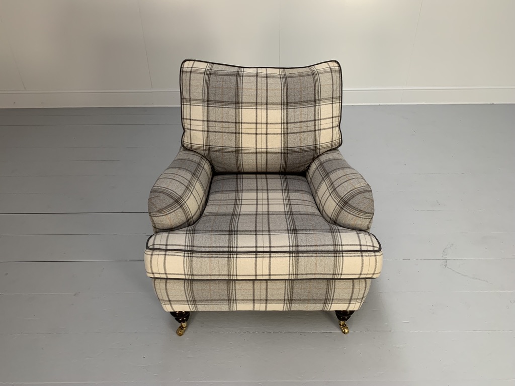 Duresta "Lansdowne" Sofa & Armchair - In Wool Tartan Plaid - Image 21