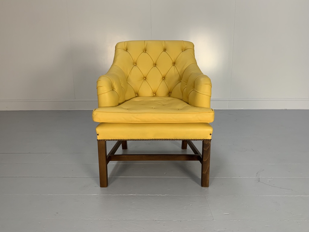 George Smith "Georgian" Armchair - In Yellow Leather