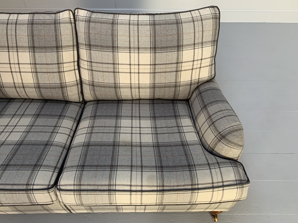 Duresta "Lansdowne" Sofa & Armchair - In Wool Tartan Plaid - Image 15