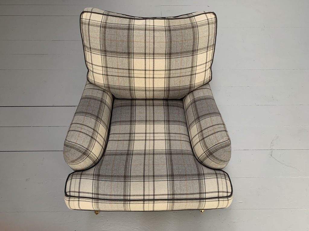 Duresta "Lansdowne" Sofa & Armchair - In Wool Tartan Plaid - Image 24