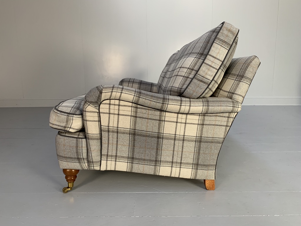 Duresta "Lansdowne" Sofa & Armchair - In Wool Tartan Plaid - Image 10