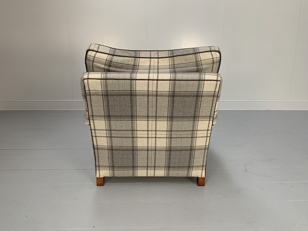Duresta "Lansdowne" Sofa & Armchair - In Wool Tartan Plaid - Image 18