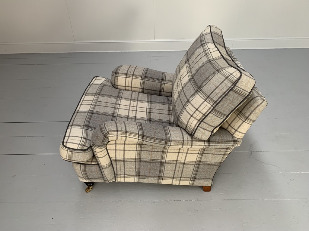 Duresta "Lansdowne" Sofa & Armchair - In Wool Tartan Plaid - Image 23