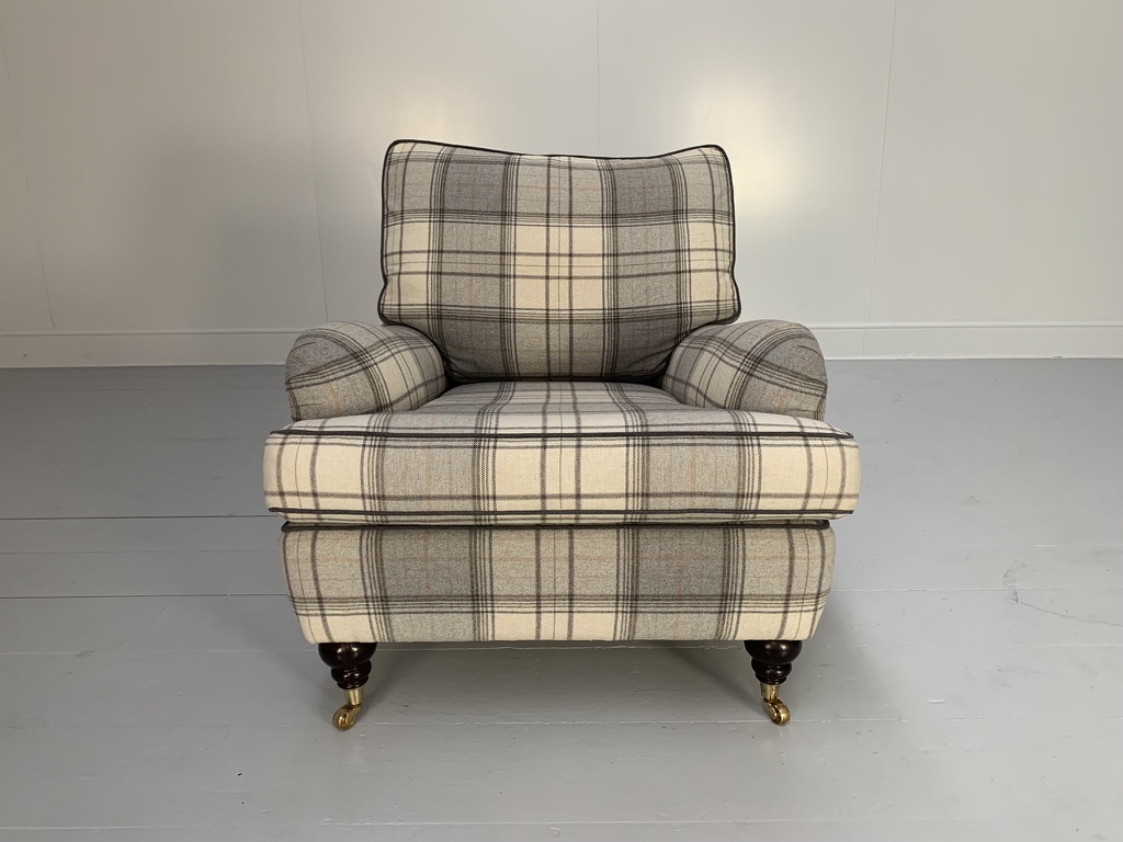 Duresta "Lansdowne" Sofa & Armchair - In Wool Tartan Plaid - Image 17