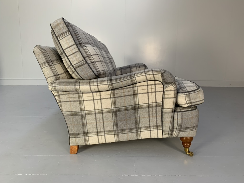 Duresta "Lansdowne" Sofa & Armchair - In Wool Tartan Plaid - Image 9
