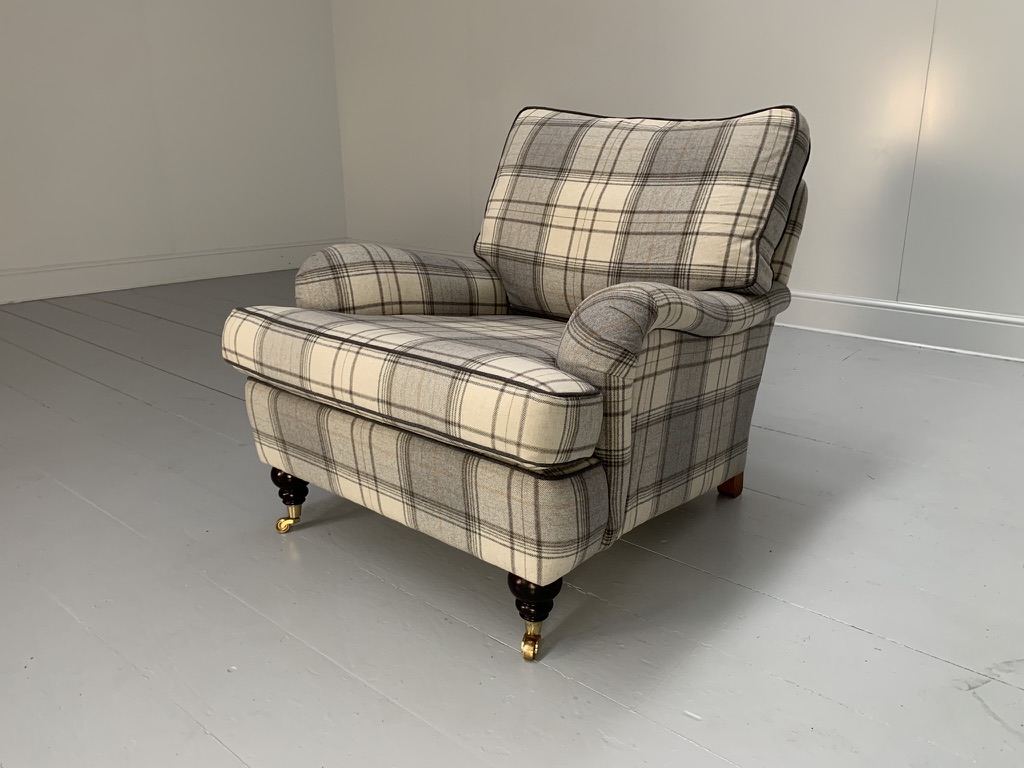 Duresta "Lansdowne" Sofa & Armchair - In Wool Tartan Plaid - Image 16