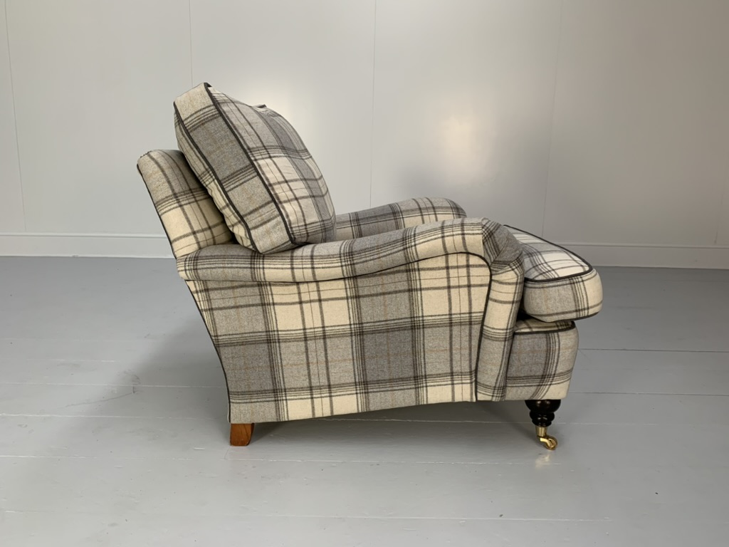 Duresta "Lansdowne" Sofa & Armchair - In Wool Tartan Plaid - Image 19