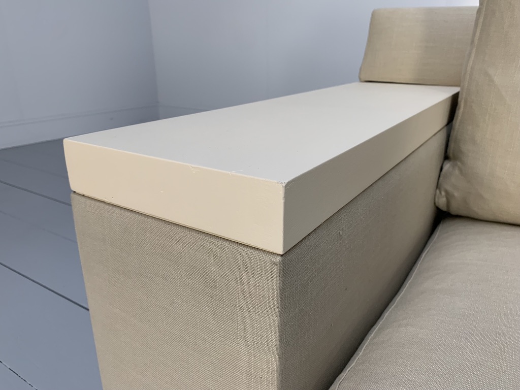 Christian Liaigre "Beluga" 2.5-Seat Sofa - In Linen Fabric - Image 12