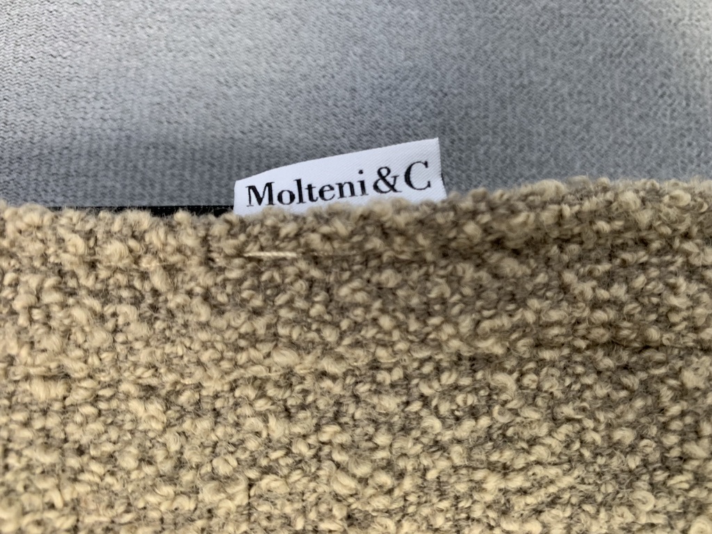 4 Molteni & C "Chelsea" Dining Chairs in Taupe "Boucle" Wool - Image 17