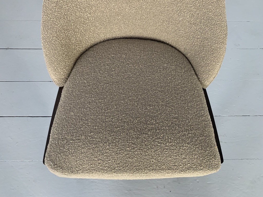 4 Molteni & C "Chelsea" Dining Chairs in Taupe "Boucle" Wool - Image 15