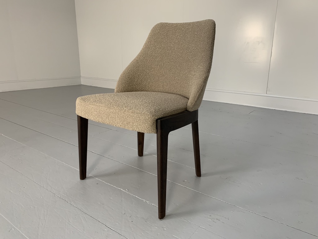 4 Molteni & C "Chelsea" Dining Chairs in Taupe "Boucle" Wool - Image 6