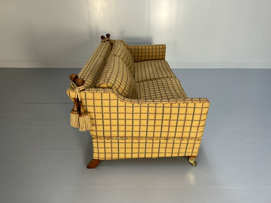 Duresta "Trafalgar" 3-Seat Sofa - In Gold Stripe Fabric - Image 8