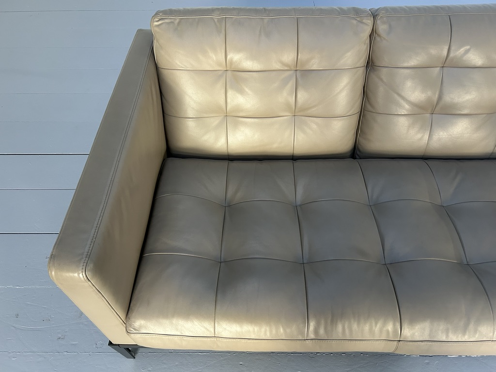 B&B Italia "AC Lounge ALG152" Compact Sofa - In Taupe "Gamma" Leather - Image 8