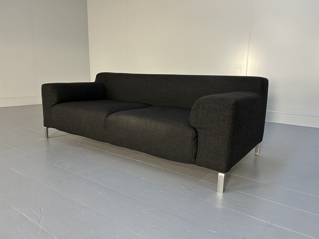 Zanotta "Greg" 2.5-Seat Sofa - In Dark Grey Wool