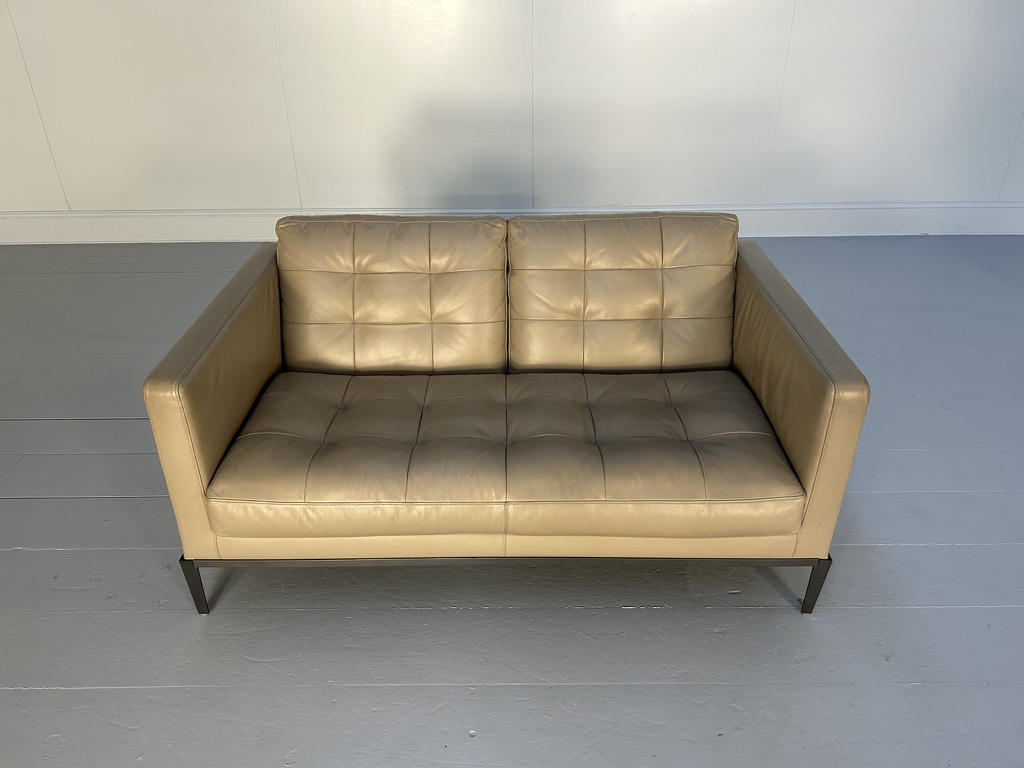 B&B Italia "AC Lounge ALG152" Compact Sofa - In Taupe "Gamma" Leather - Image 6