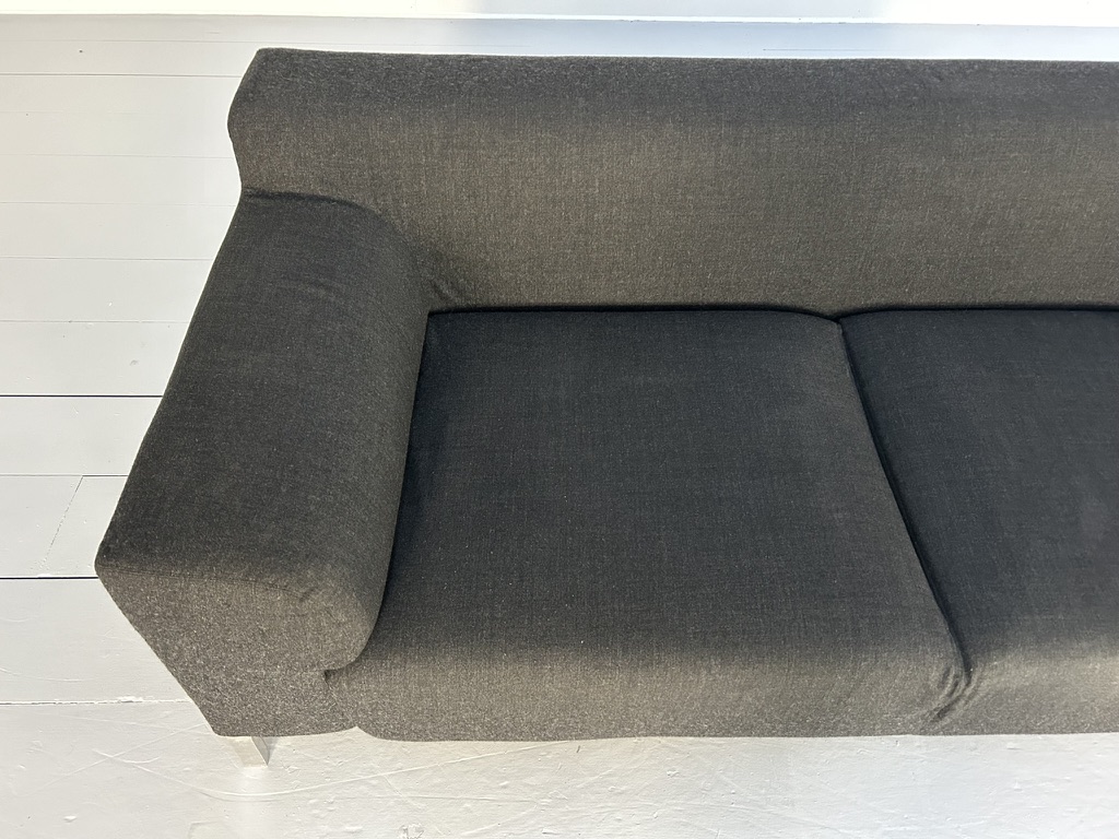 Zanotta "Greg" 2.5-Seat Sofa - In Dark Grey Wool - Image 10